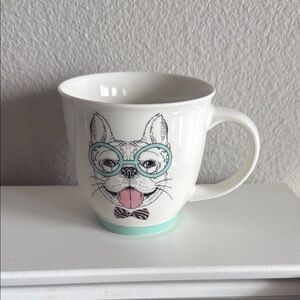 Frenchie French Bulldog Mug with Glasses Design by Sheffield Home